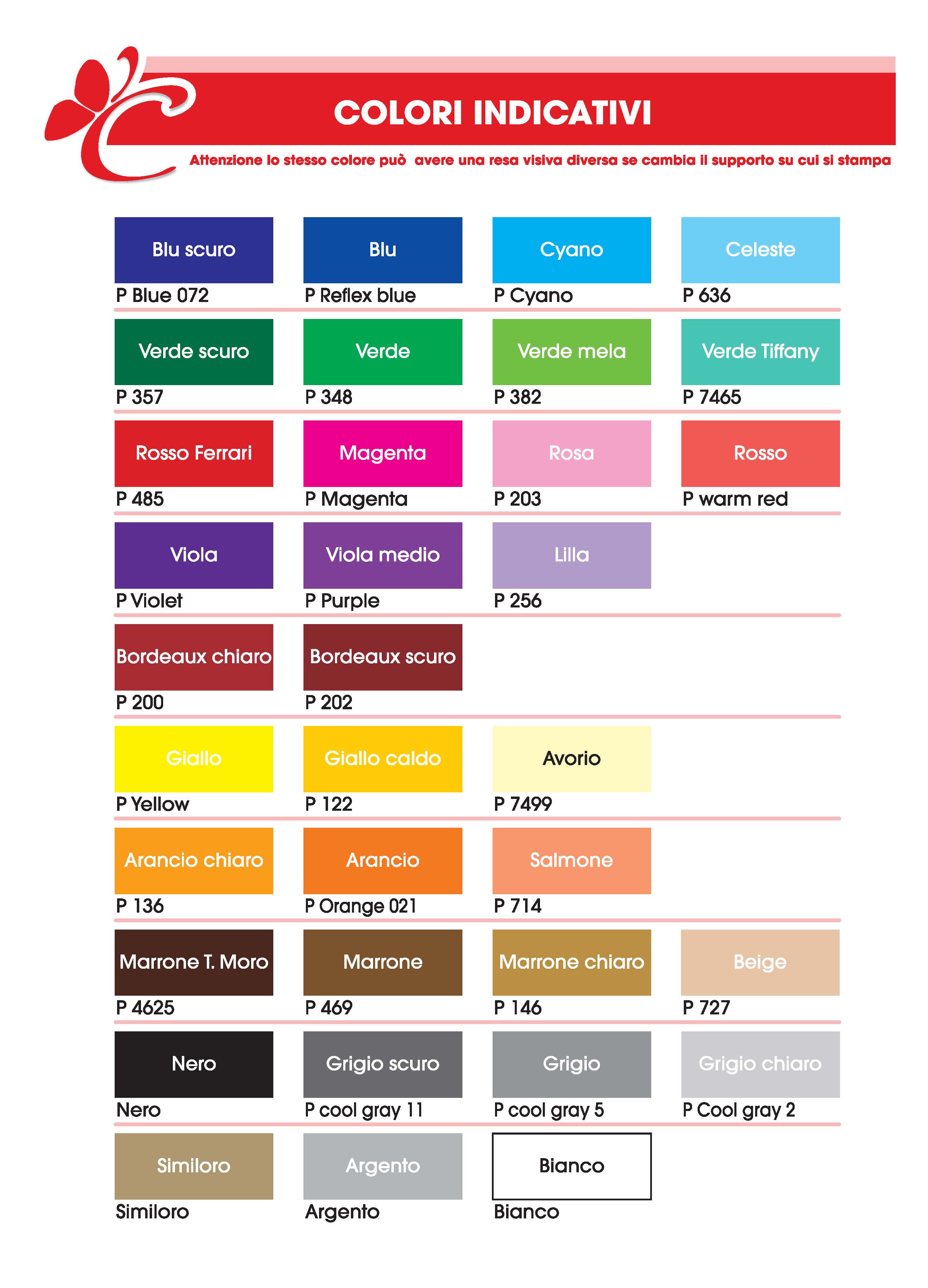 Colori Pantone standard